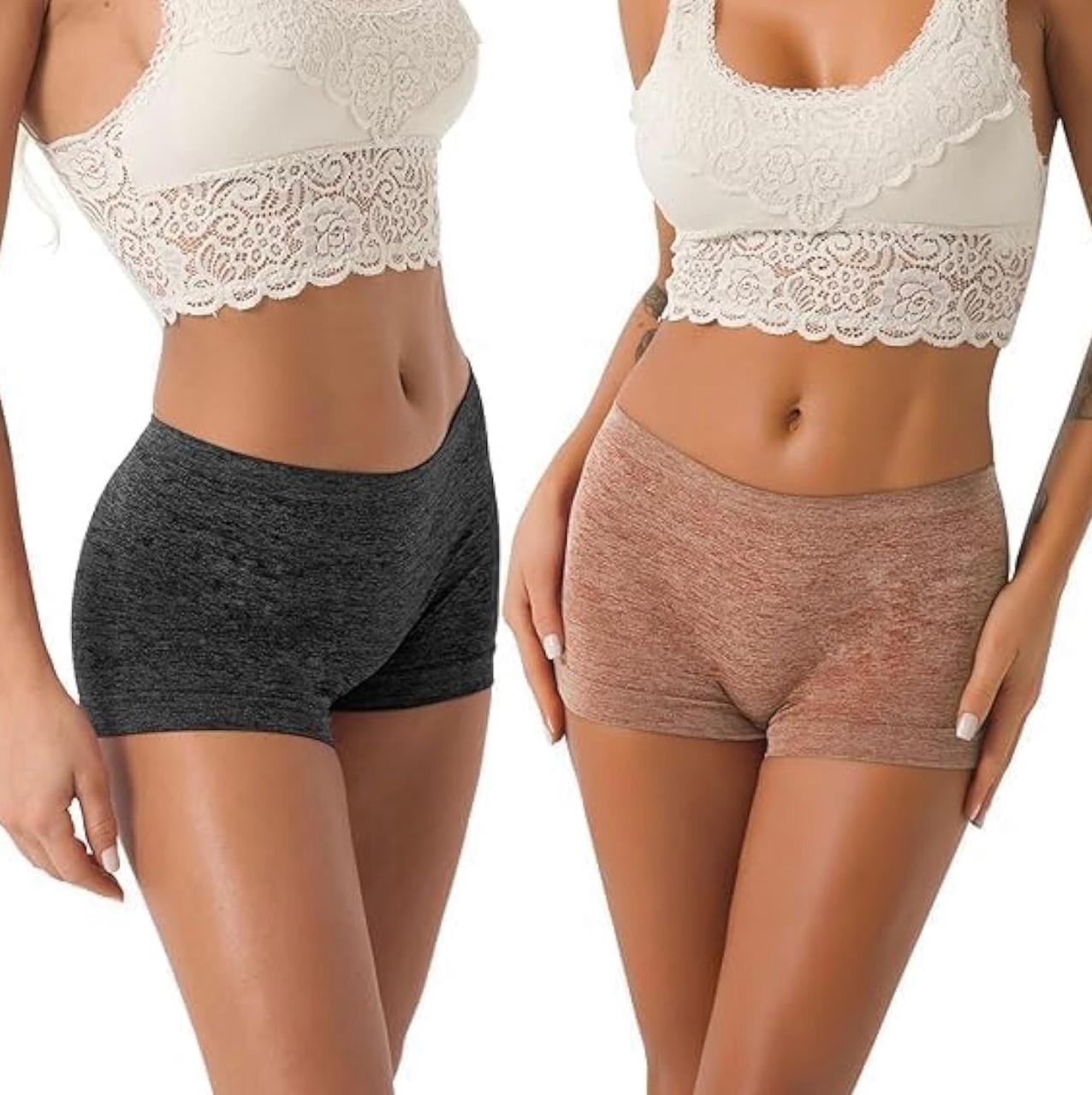 Women’s Cotton Boyshort Panties – Pack of 3 | Soft, Stretchable, Seamless Underwear with Full Coverage | Breathable, No-Panty-Line Everyday Comfort