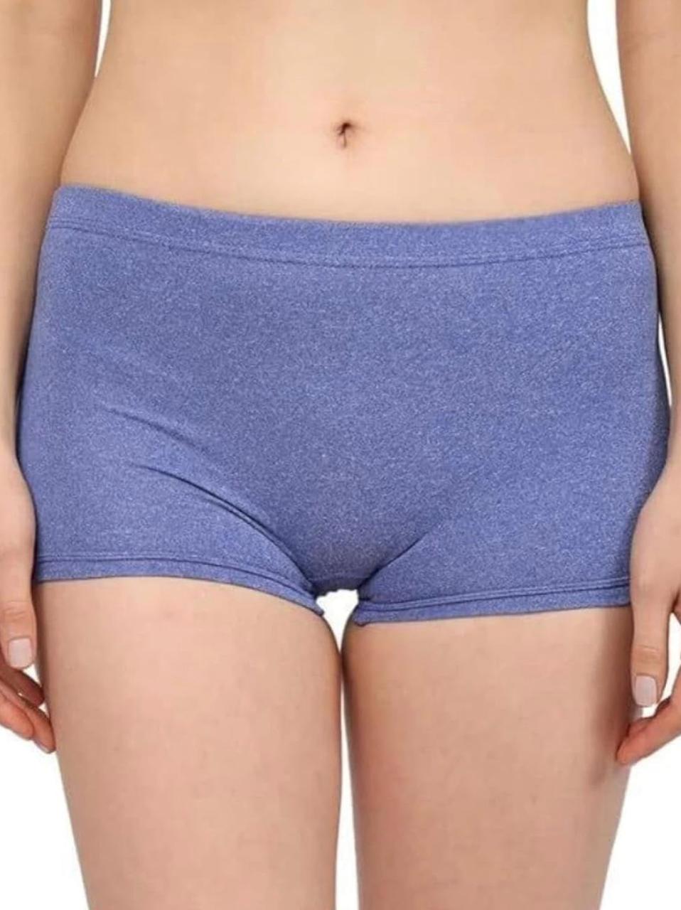 Women’s Cotton Boyshort Panties – Pack of 3 | Soft, Stretchable, Seamless Underwear with Full Coverage | Breathable, No-Panty-Line Everyday Comfort