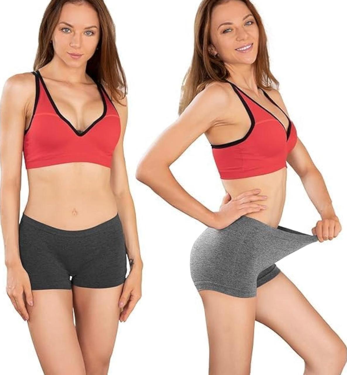 Women’s Cotton Boyshort Panties – Pack of 3 | Soft, Stretchable, Seamless Underwear with Full Coverage | Breathable, No-Panty-Line Everyday Comfort