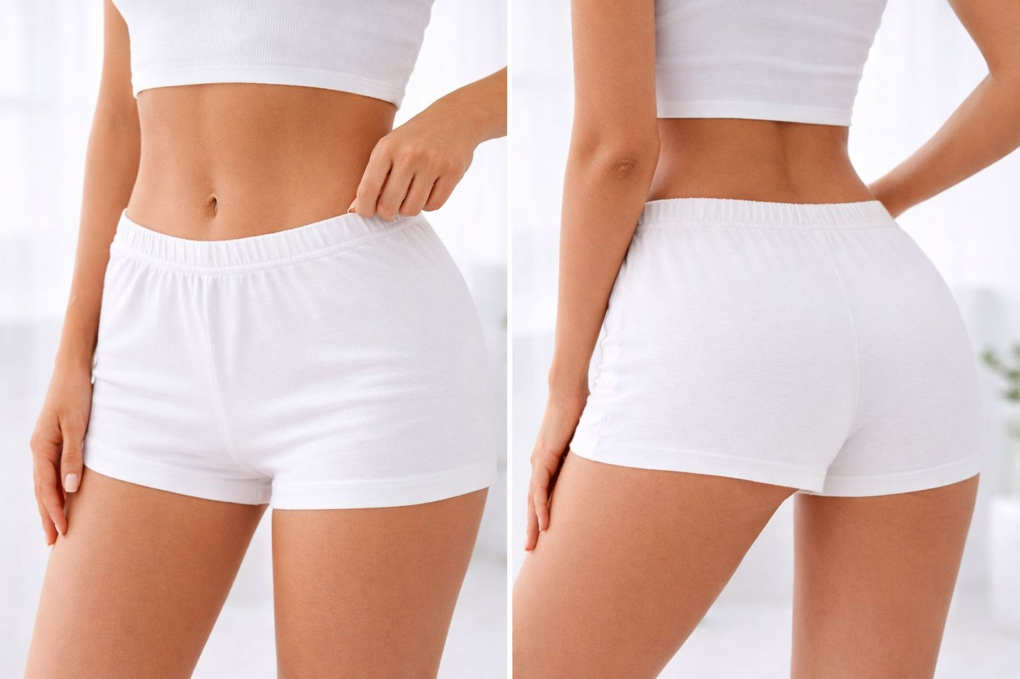 Women’s Premium Cotton Boy Shorts | Soft Stretchy Innerwear | Breathable Daily Wear Panty (Pack of 3 and 4)